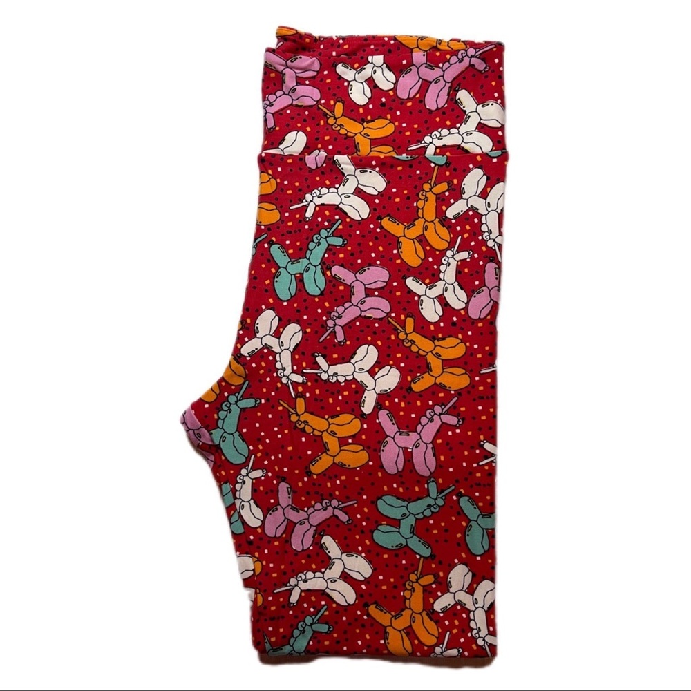 LuLaRoe 4th Birthday TC Balloon Unicorn Leggings